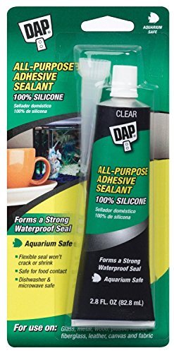 Dap 00688 All-Purpose Adhesive Sealant, 100% Silicone, 2.8-Ounce Tube - 12 Pack - size: 2.8 FL OZ