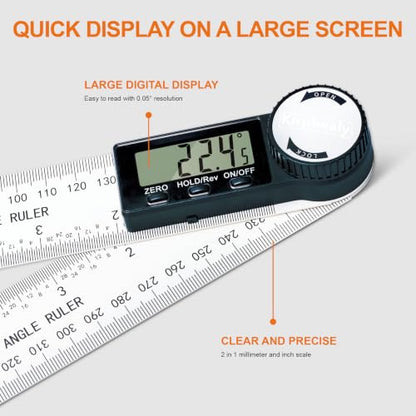 Digital Angle Finder Protractor, 7inch 200mm Measuring Tool