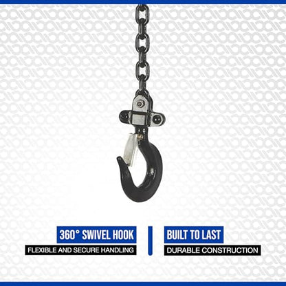 Strongway Manual Chain Hoist, 4,400-Lb. Capacity, 20ft. Lift