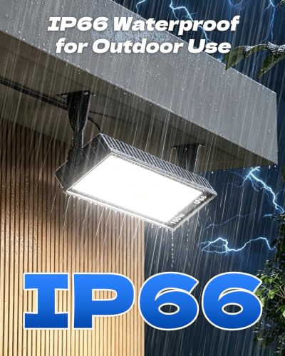 2 Pack LED Shop Lights, 100W 14000LM 6000K Plug in Garage Light Waterproof - size: 2 Piece