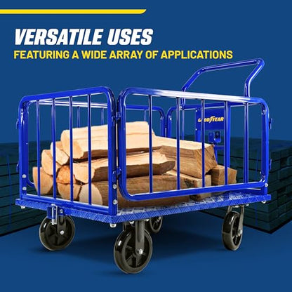 Goodyear Cargo Trailer Heavy-Duty, Utility Cart - 1200 lbs Capacity