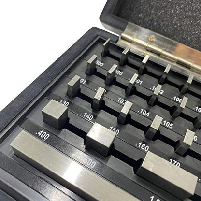 TEXALAN(R) Gauge Block Set Grade Economy Rectangular for Precision Calibration (36 PCS)