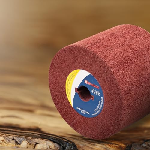Shinboc 4.7 x 4 Inch Surface Conditioning Drum, 80 Grit Non-Woven Abrasive - style: Red 80 Girt
