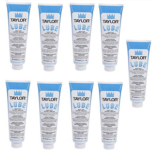Taylor Blue Food Grade Lubricant (4oz, 9-Pack) - Lube for Soft Serve Ice Cream Machine & Frozen Yogurt Machine - NSF H1 Certified Sanitary Lubricant - Heavy Duty Grease for O-Rings by FryOilSaver Co. - size: Blue Lube - 9 Pack