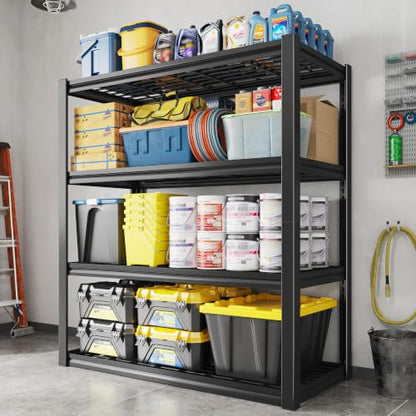 REIBII 40" W Garage Shelving with Double-Layer Frame for Homeowners and DIY - size: 40"W x 19.7"D x 59.9"H
