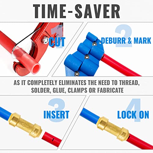 SUNGATOR Check Valve, 1/2 Inch Push-to-Connect Fittings, 2-Pack, Brass - size: 1/2 Inch, style: 2 Pack