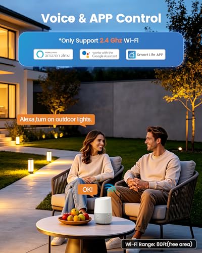 SURAIELEC 300W Wi-Fi Low Votage Landscape Transformer, 2 Zones, 12V 15V AC