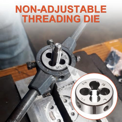 3/8"-16 UNC Round Threading Die Left Hand Alloy Steel - size: 3/8"-16 UNC
