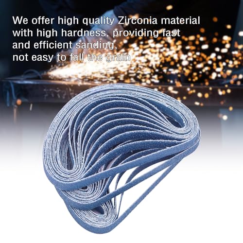 3/8x13 Inch Sanding Belts for Belt Sander, 120 Grit, 30 Pack - color: 120 Grit, size: 3/8x13 inch