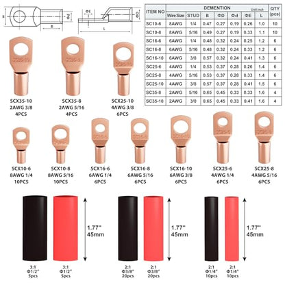 Battery Cable Crimping Tool for AWG 10-1/0 Electrical Wire Lug