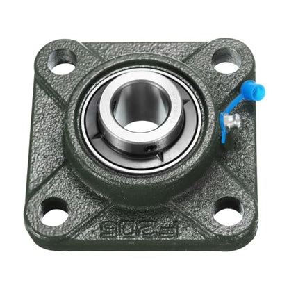 uxcell 2pcs UCF205-14 Pillow Block Bearings 7/8 inch Bore Self Alignment, Solid Cast Iron Base Square Flange Mounted Chrome Steel Bearings - size: UCF205-14