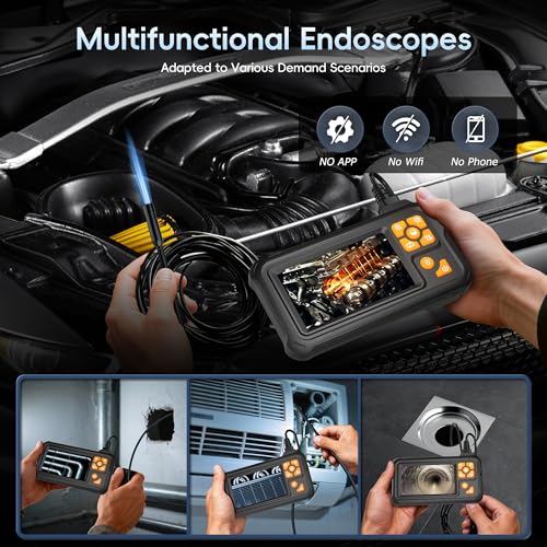 49.8FT Inspection Endoscope Camera with Light,1080P HD Borescope Camera - size: 49.8FT