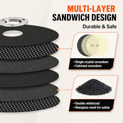 15 Pack 2 Inch Die Grinder Cut Off Wheel,3/8in Hole