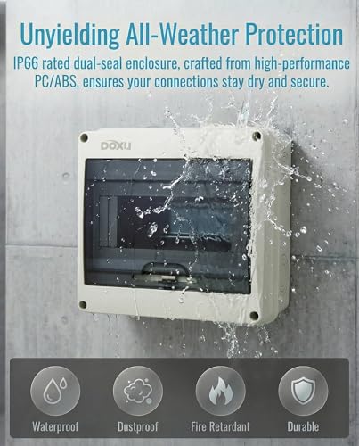 8 Way HT Circuit Breaker Box, Distribution Protection Box - size: 8Way-183x170x95MM