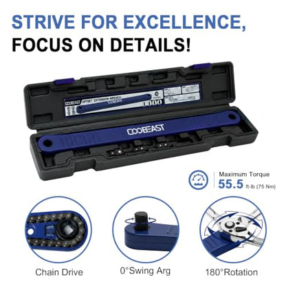 3/8 inch Pro Offset Extension Wrench Impact Wrench Extender Tool Socket Set - color: Blue, size: 16.34inch