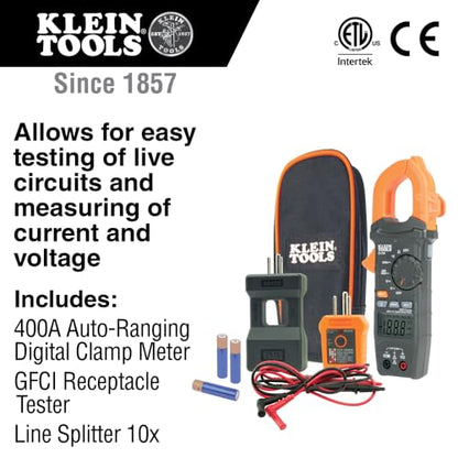 Klein Tools CL120KIT Clamp Meter Electrical Test Kit - size: Electrical Test Kit