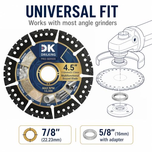 4-1/2 inch Diamond Blades, Multi-Purpose Metal Cutting Wheel - 3 Pack - size: 4.5"