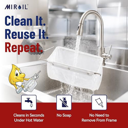 MirOil RC88PS Fryer Oil Filter Bag Only, Part 12855, EZ Flow Series - size: Filter Bag