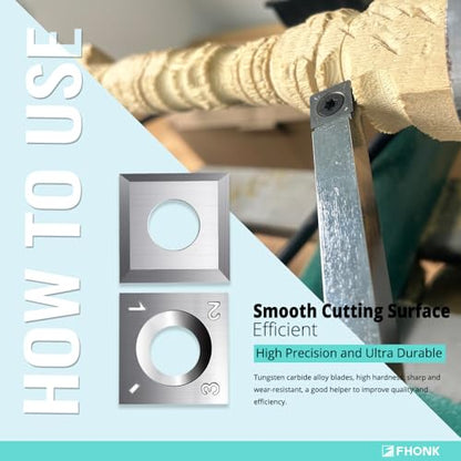 13.8mm Square Straight Carbide Cutters, for Woodturning Replacement Cutter Knives, Fits Spiral, Helical Planer Cutter, Wood Lathe Turning Tool, 10-Piece (13.8x13.8x2.5-30°) - size: 13.8x13.8x2.5-30°