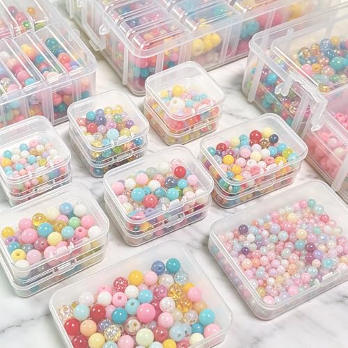 Guyuyii Bead Organizer and Storage, 58 Bead Storage Containers in 3 Sizes
