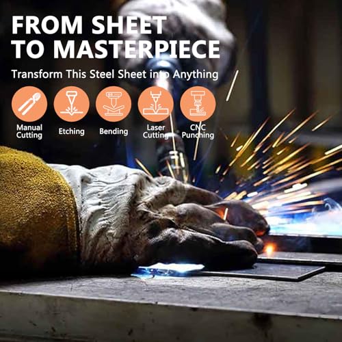 2 Pack 304 Stainless Steel Sheets Metal, 12" x 6" x 0.047" - size: 12" × 6" × 0.047"