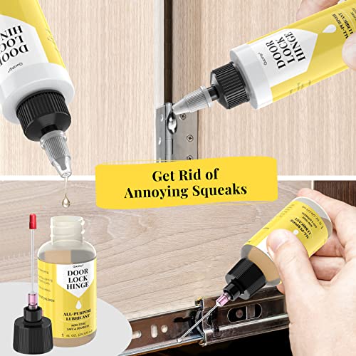 Door Hinge Lubricant kit, 4oz+1oz Needle Combo for Door,Lock,Bike - size: 5 oz