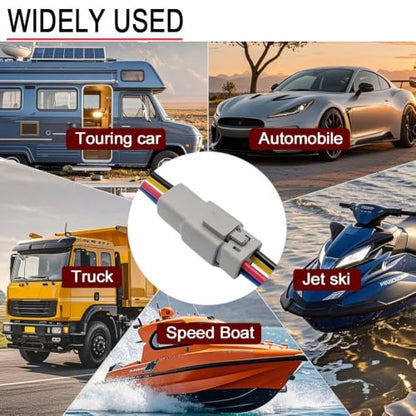 4 Pin DTP Waterproof Connector Automotive Sealed Electric Plug - style: 4PIN