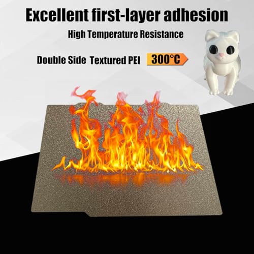 for Bambu Lab A1 Mini Textured Pei Sheet 184x184 Build Plate Double Sided Carbon Spring Steel Sheet 3D Printer for Bambus Platforms - color: Double-sided Textured PEI