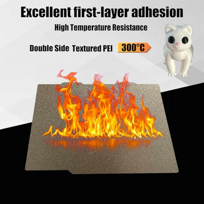 for Bambu Lab A1 Mini Textured Pei Sheet 184x184 Build Plate Double Sided Carbon Spring Steel Sheet 3D Printer for Bambus Platforms - color: Double-sided Textured PEI