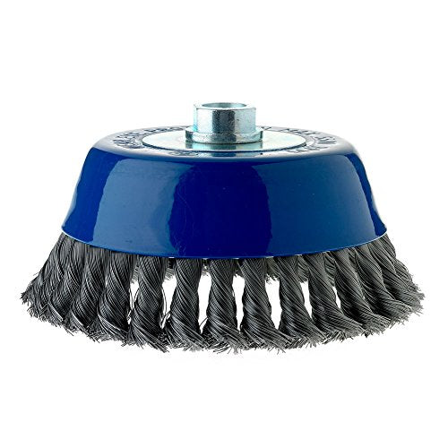 Mercer Industries 189040 - 6" x 5/8"-11 Knot Cup Brush, .014 Carbon Steel Wire - color: .014 Carbon Steel, size: 6" x 5/8"-11, style: Knot Cup
