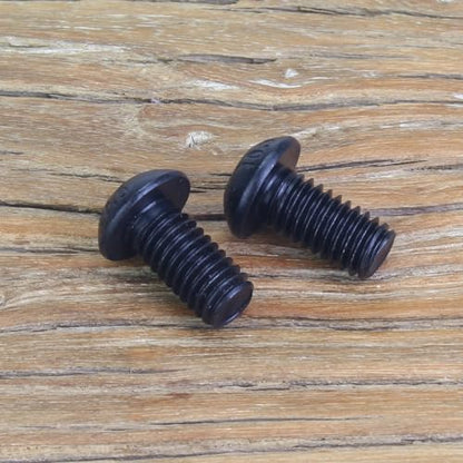 35 Pieces M6 x 12mm Button Head Socket Cap Screws, Thread Pitch 1.0mm, Sutemribor M6 Black Screws, 10.9 Grade Alloy Steel, Black Oxide Finish, Fully Threaded - size: M6 x 12mm, style: Button Head