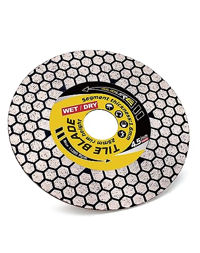 4.5“ Tile Blade Porcelain Cutting Blade Cutting and Grinding for Granite Marble Porcelain Tiles - size: 4.5 Inch-1pc