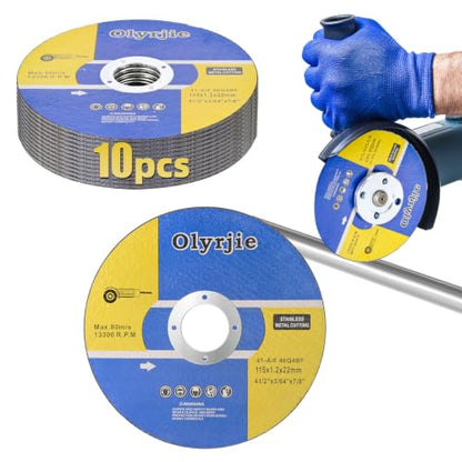 10 Pack 4 1/2 in Cut Off Wheel Cutting Wheels for Angle Grinders - style: 10 Pack