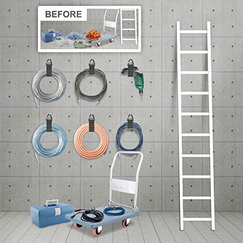 ZTSXLLIM Extension Cord Organizer Garage Organization with Carabiner 8 Pack - size: 8L/0M/0S