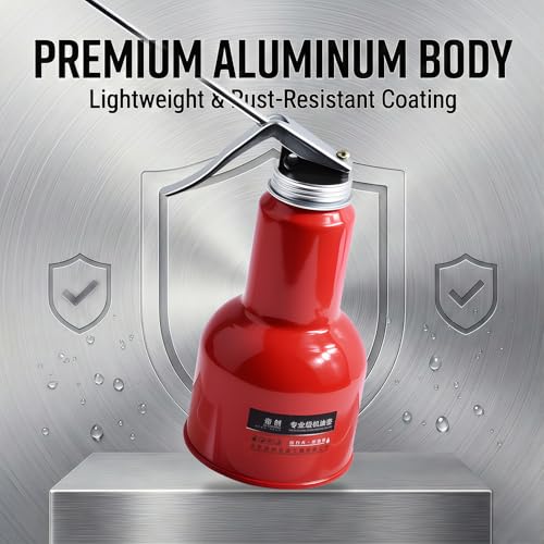 Pump Oiler Can, 500ml, Aluminum, Red - size: 1PCS 500ml/16.9oz