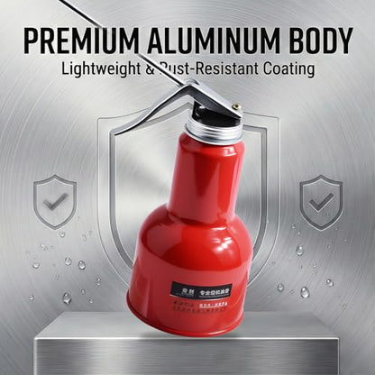 Pump Oiler Can, 500ml, Aluminum, Red - size: 1PCS 500ml/16.9oz