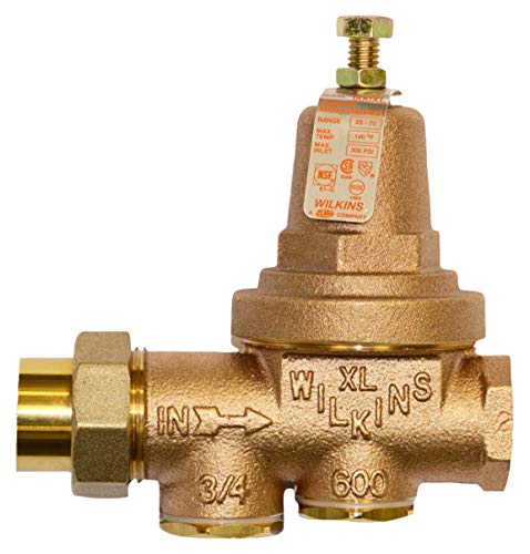 Zurn Wilkins 112-600XLHR 1-1/2" 600XL Pressure Reducing Valve with a spring range from 75 PSI to 125 PSI, factory set at 85 PSI - size: 1.5 Inch