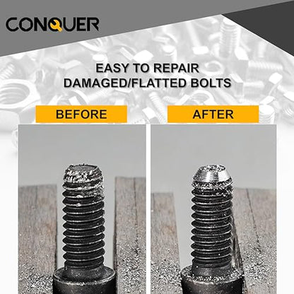 CONQUER Deburring External Chamfer Tool, All Thread Reamer, 1/8"-3/4" - size: HSS 1/8"-3/4"(3mm-19mm)