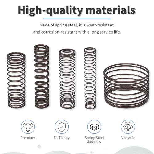 10pcs Compression Spring, 0.047" Dia, 0.47" OD, 1.97" Length - size: 10 pcs 1.2*12*50mm