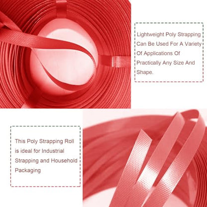 Plastic Packaging Banding Strapping Kit, Red - color: Red