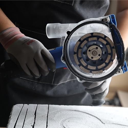 HERZO Diamond Concrete Grinding Wheel 4 1/2 inch,Angle Grinder Segment Wheels Cup for Polishing and Cleaning Stone Concrete Surface, Cement, Marble, Rock, Granite, and Thinset Removing 115mm - style: 115mm Blue