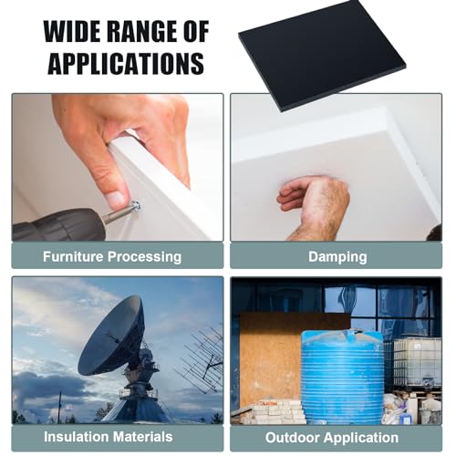 Hdpe Plastic Sheets 3/4 Thick Hard Hdpe Polyethylene Sheet, 12 x 12 Inch