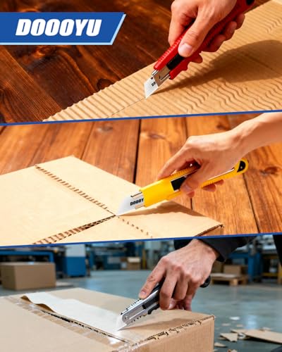 Ceramic Utility Knife Blades 12 Pack, Ultra Sharp & Rust-Proof Box Cutter Replacement Blades, Durable Zirconia Ceramic Razor Blades for Utility Knife, Safe Long-Lasting Cutting Performance - color: 12pcs