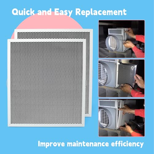 2 Packs 5881 MERV 8 Dehumidifier Filter Compatible with Whole-House Dehumidifiers E100 E080 8192A Models and Dehumidifying Ventilator 8192A, Washable Replacement Parts 13.58x12x0.79in