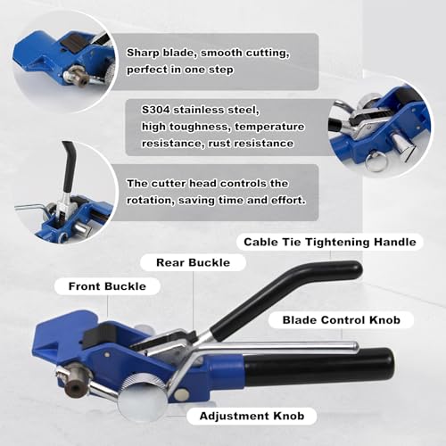 CNQLIS Strapping Banding Kit w/Ratchet Tensioner, 3/4" x100ft Coil