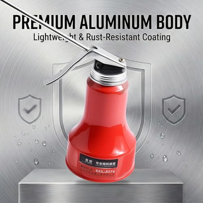 2 Pcs Pump Oiler Can, 450ml, Aluminum, Red - size: 2PCS 450ml/15.2oz