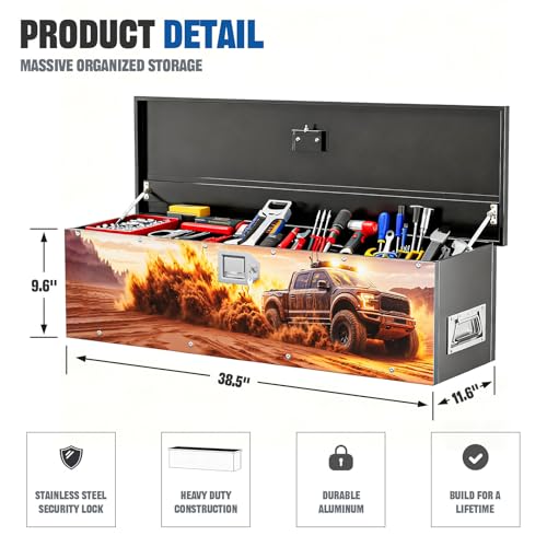 Truck Bed Tool Box,ToolBox 38.5 x 11.6 x 9.6 Inches - style: F150