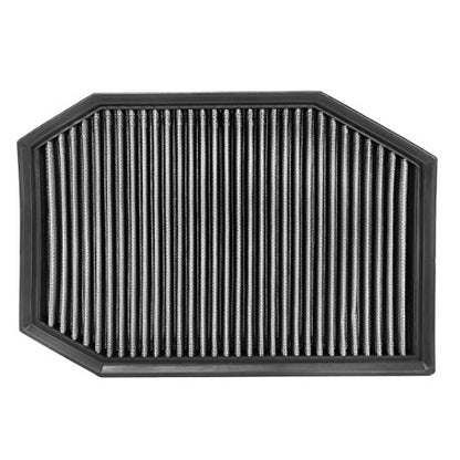 DNA Motoring AFPN-032-SL Clean Air Washable Drop In Panel Air Filter Enhance Engine Performance Power & Acceleration Improve [Compatible with 04-11 BMW 528i 530i 525i 3.0L] - style: 08-11 528i Silver