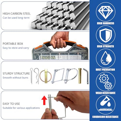 365PCS Trailer Hitch Pin Assortment Kit