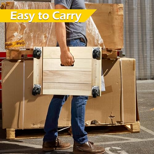 MaxWorks 50952 1000 lbs. Capacity 24 in. x 16 in. Hardwood Furniture Moving Dolly - style: Wood